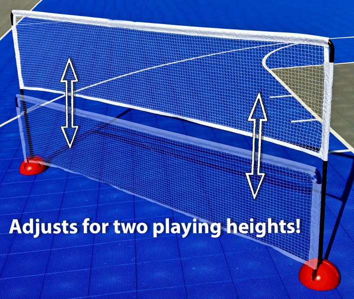 Filet de sport portable pour badminton, tennis, football