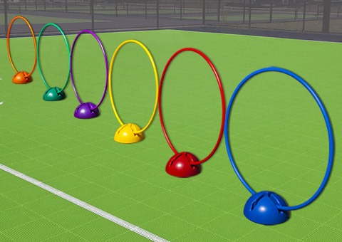 MultiDomes holding hoops